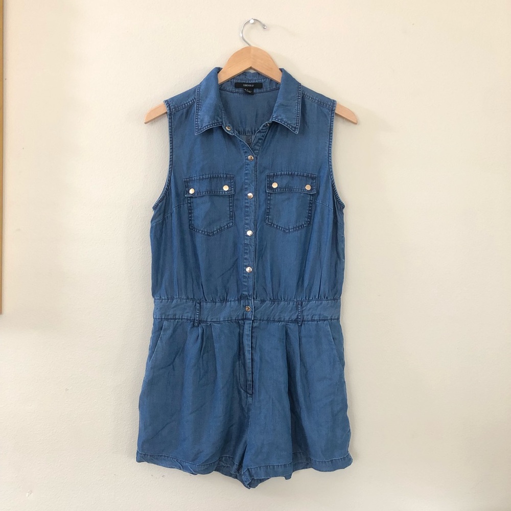 Forever 21 Blue and Gold Romper